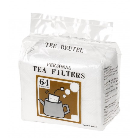 Boite de 64 filtres à thé jetable en papier, idéal pour la préparation du  thé.
